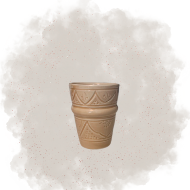 Verre "La Tatouée" - Sable