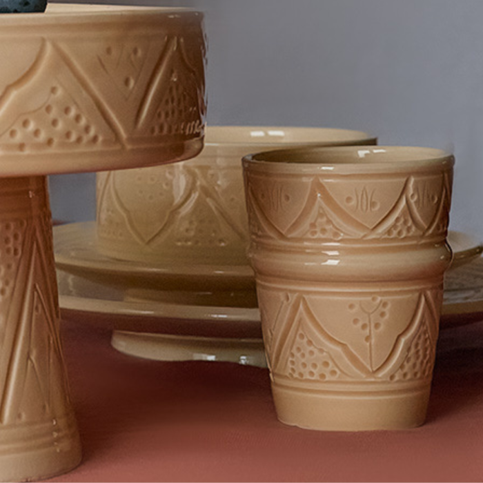 Verre "La Tatouée" - Sable