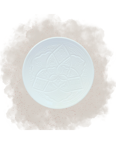 Assiette "La Tatouée" - Blanc