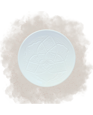 Assiette "La Tatouée" - Blanc