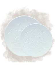 Assiette "La Tatouée" - Blanc