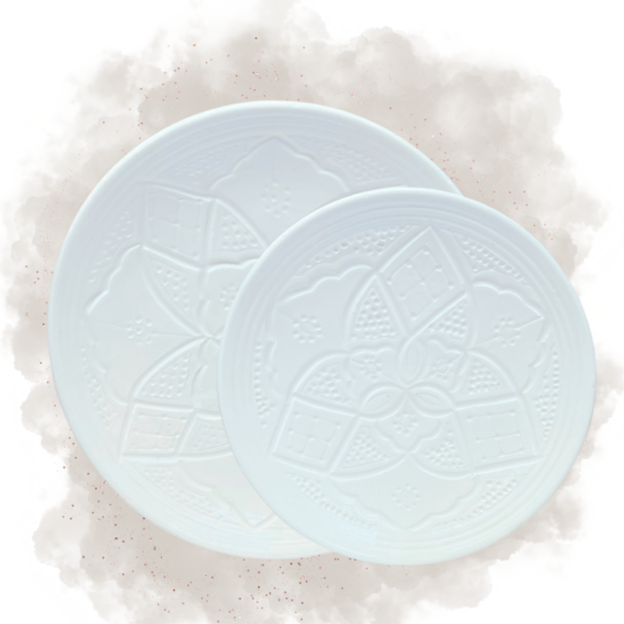 Assiette "La Tatouée" - Blanc