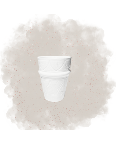 Verre "La Tatouée" - Blanc