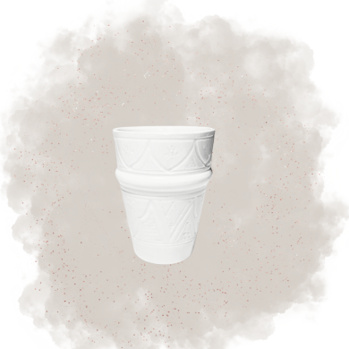 Verre "La Tatouée" - Blanc