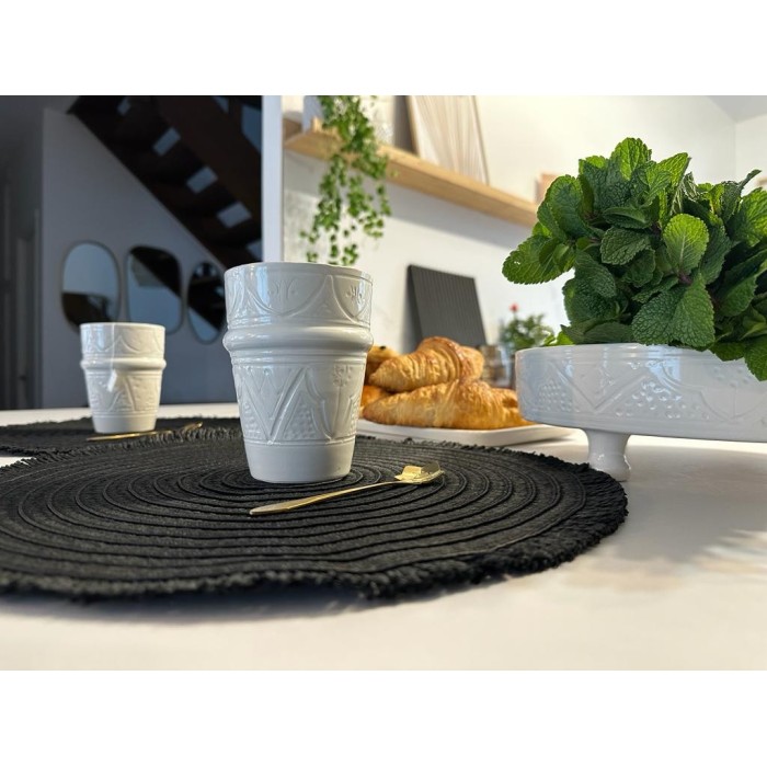 Verre "La Tatouée" - Blanc