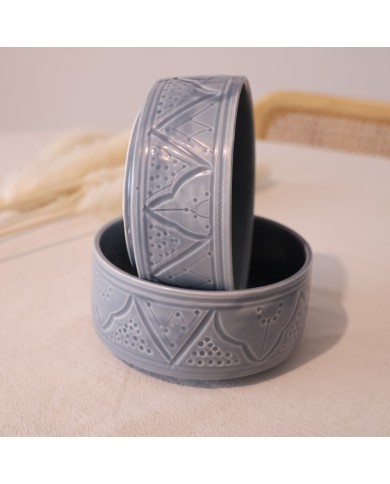 Bol "La Tatouée" - Bleu/Gris