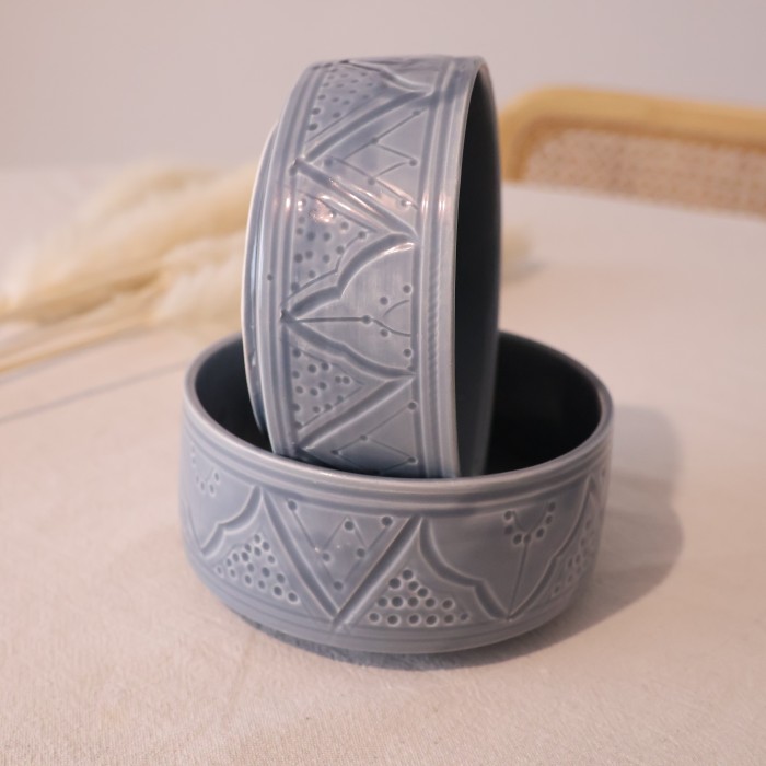 Bol "La Tatouée" - Bleu/Gris