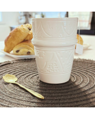 Verre "La Tatouée" - Blanc