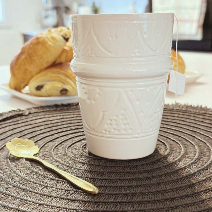 Verre "La Tatouée" - Blanc