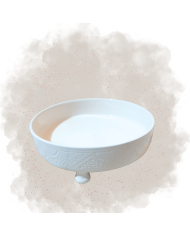 Plat Rondela "La Tatouée" - Blanc