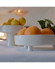 Plat Rondela "La Tatouée" - Blanc