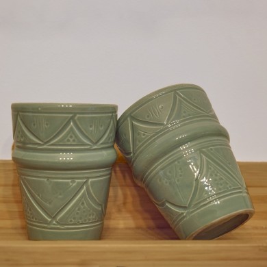 Verre "La Tatouée" -  Vert