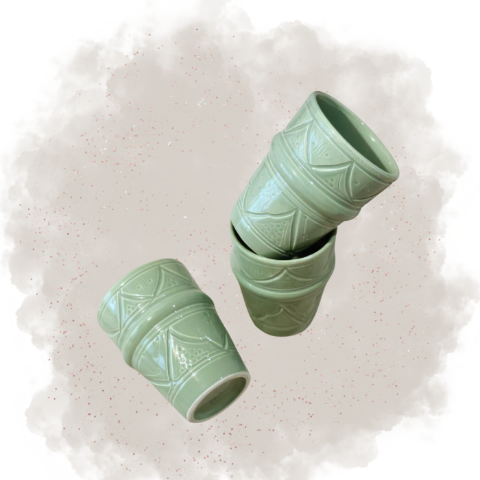 Verre "La Tatouée" -  Vert