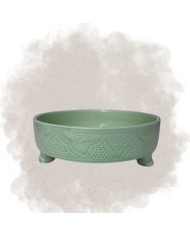 Plat Rondela "La Tatouée" -  Vert