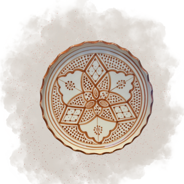 Assiette "L'Authentique" - Marron