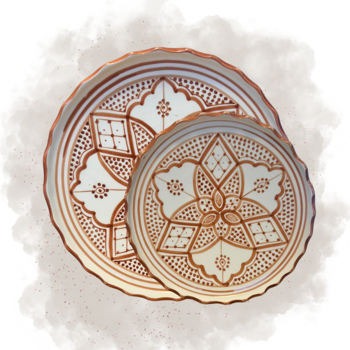 Assiette "L'Authentique" - Marron