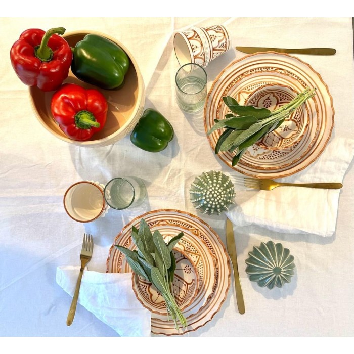 Assiette "L'Authentique" - Marron