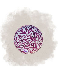 Assiette "La Délicate" - Violet