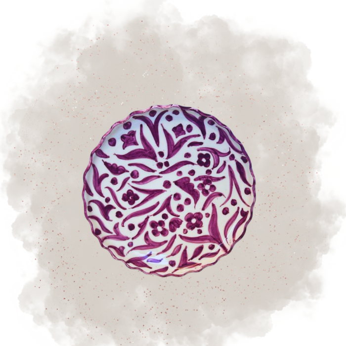 Assiette "La Délicate" - Violet