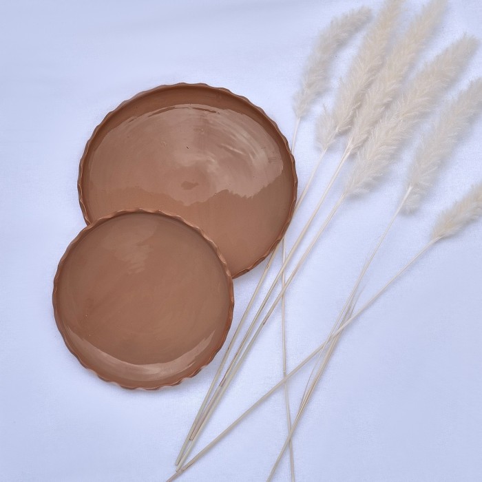 Assiette "La Minimaliste" - Vieux Rose