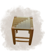 Tabouret tressé - Doré