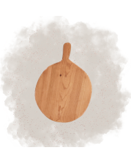 Planche en bois ovale