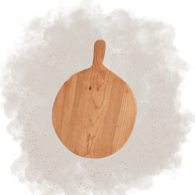 Planche en bois ovale