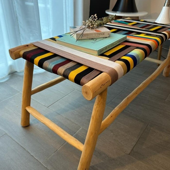 Banc tressé - Multicolore