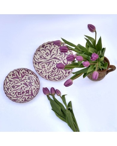 Assiette "La Délicate" - Violet
