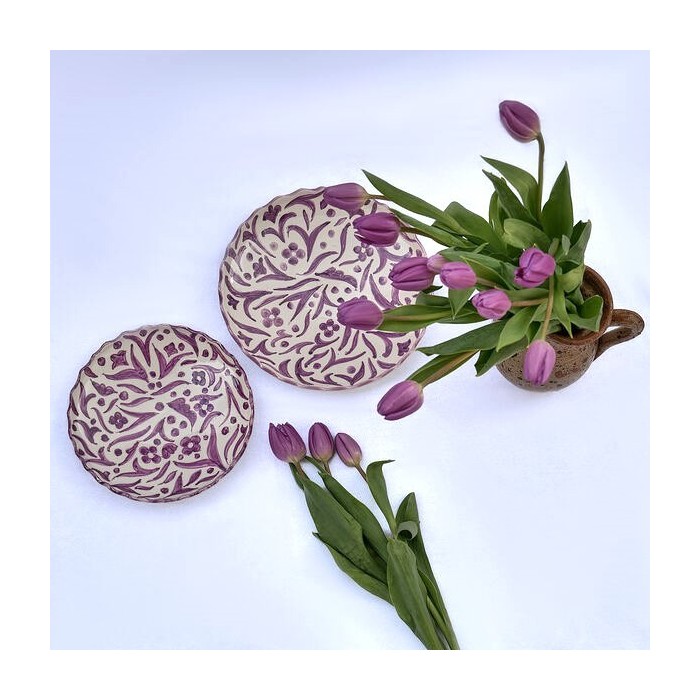 Assiette "La Délicate" - Violet