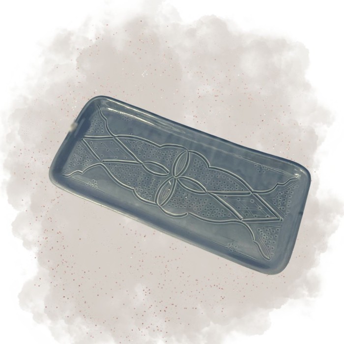 Plateau "La Tatouée" - Bleu/Gris