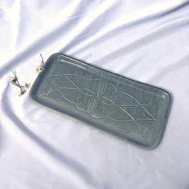 Plateau "La Tatouée" - Bleu/Gris