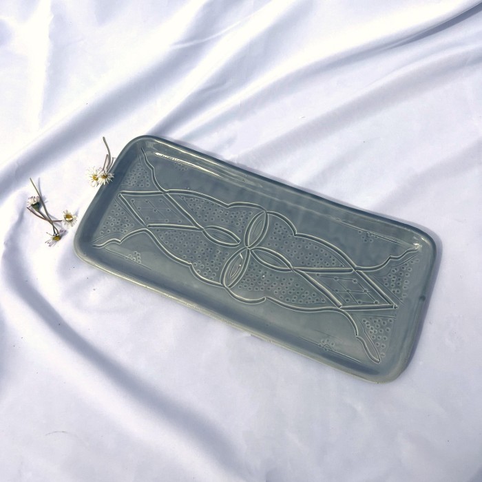 Plateau "La Tatouée" - Bleu/Gris