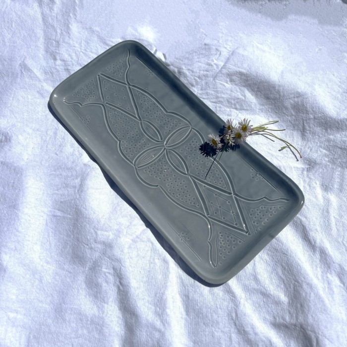 Plateau "La Tatouée" - Bleu/Gris