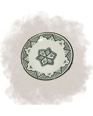 Assiette "L'Authentique" - Vert