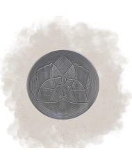 Assiette "La Tatouée" - Bleu/Gris