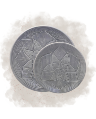 Assiette "La Tatouée" - Bleu/Gris