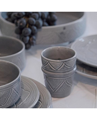 Verre "La Tatouée" - Bleu/Gris