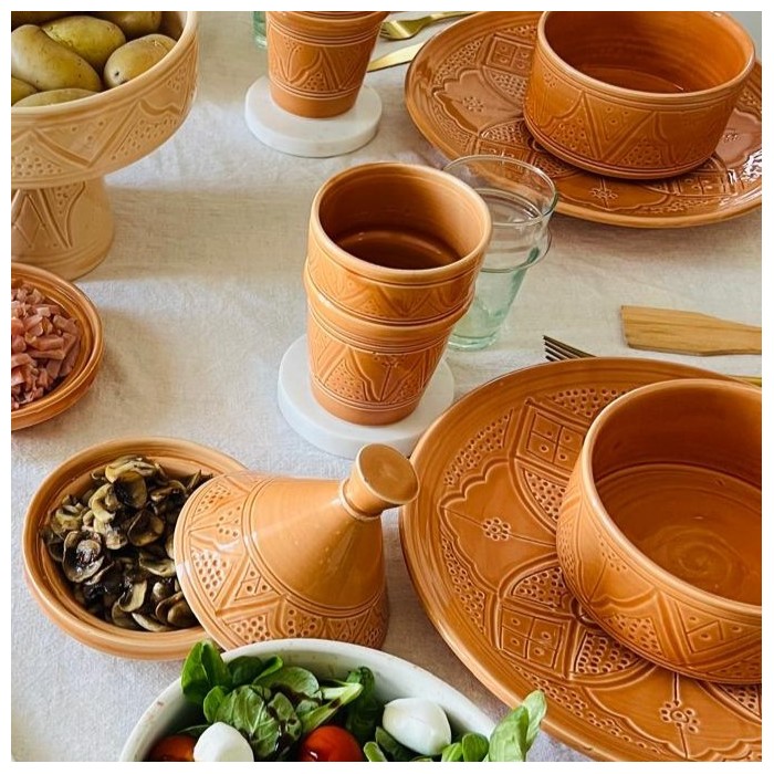 Verre "La Tatouée" - Terracotta