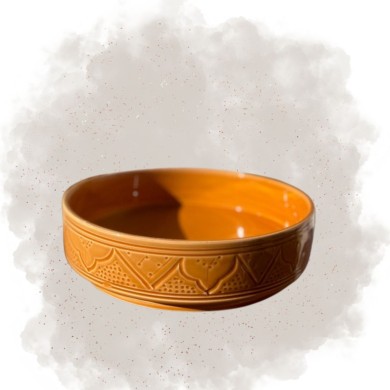 Plat Rondela "La Tatouée" - Terracotta