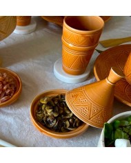 Petit Tajine "La Tatouée" - Terracotta