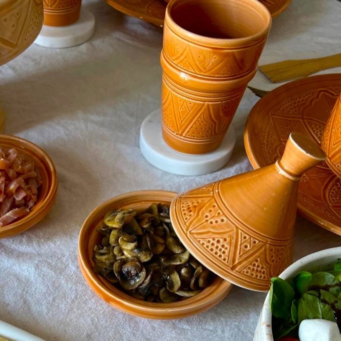 Petit Tajine "La Tatouée" - Terracotta