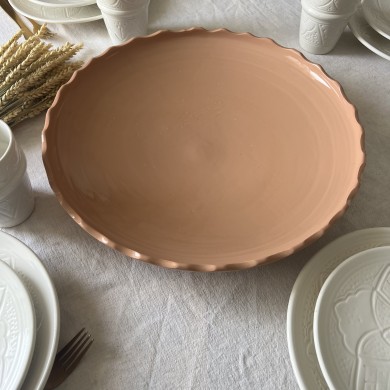 Plat "La Minimaliste" - Vieux Rose