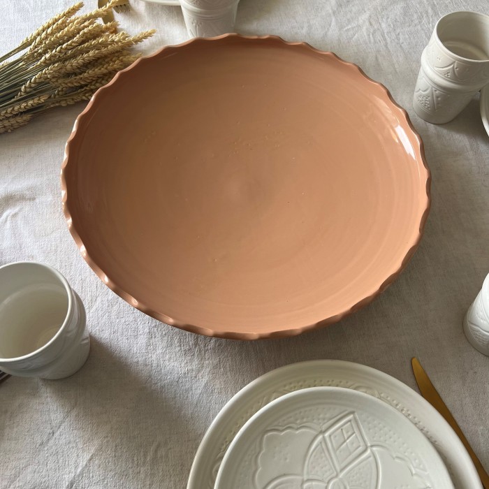 Plat "La Minimaliste" - Vieux Rose