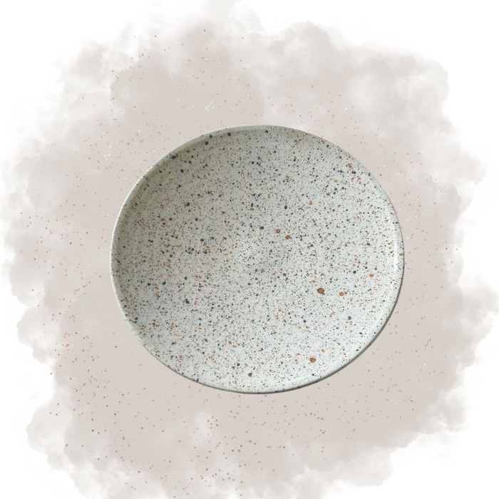 Assiette "La Bohème" - Bleu/Gris - Terracotta