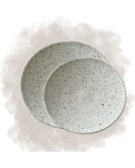 Assiette "La Bohème" - Bleu/Gris - Terracotta