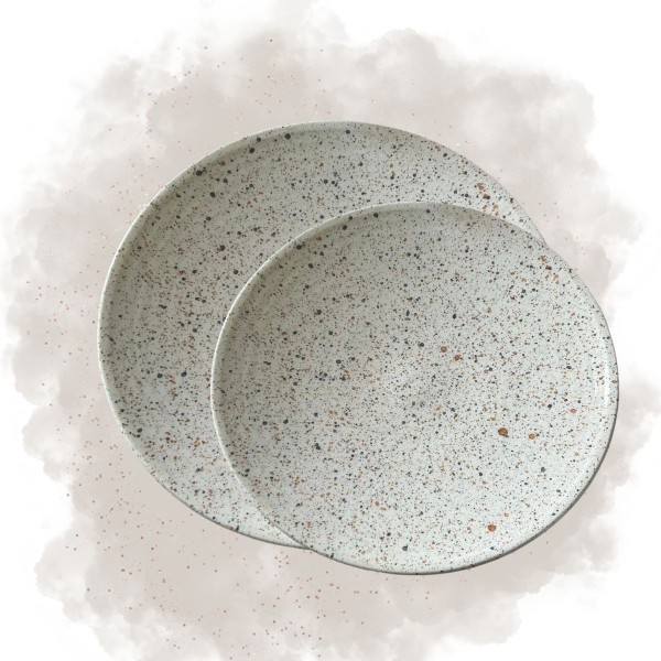 Assiette "La Bohème" - Bleu/Gris - Terracotta