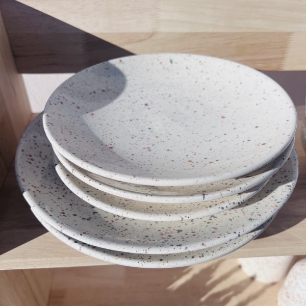 Assiette "La Bohème" - Bleu/Gris - Terracotta