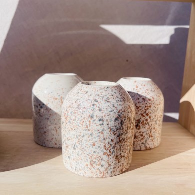 Verre "La Bohème" - Bleu/Gris - Terracotta