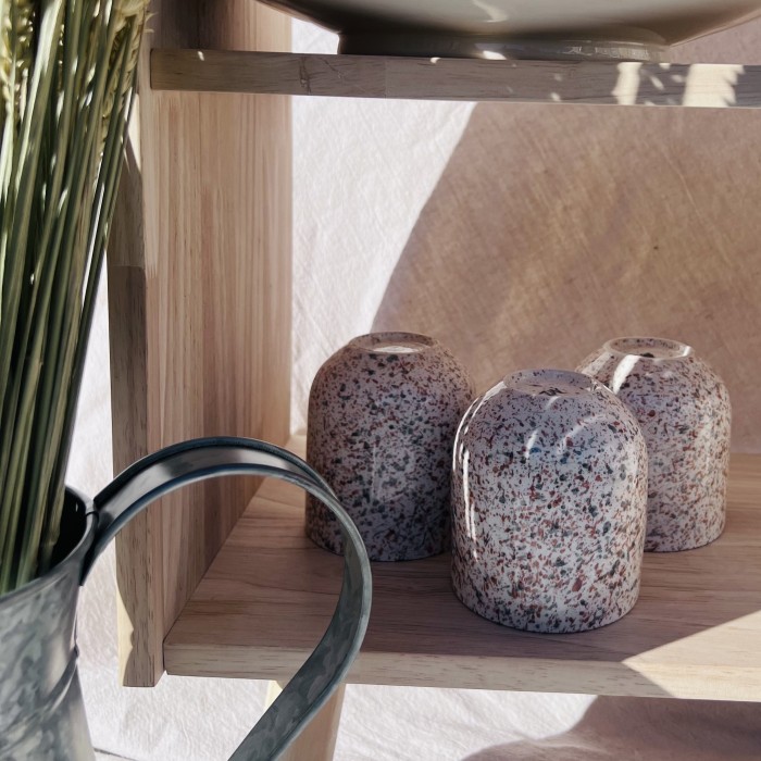 Verre "La Bohème" - Bleu/Gris - Terracotta